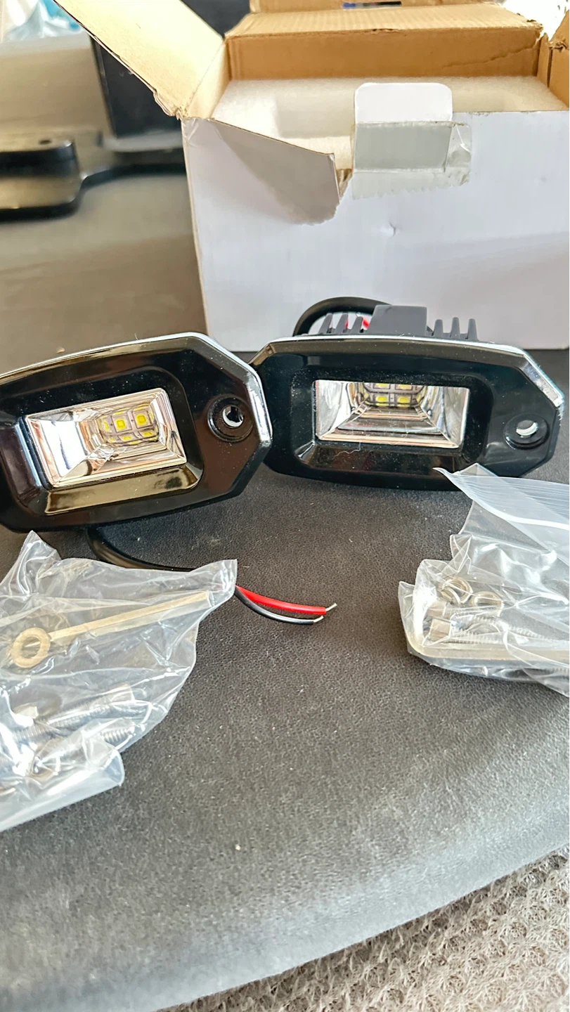 NiwaKer PowerSports 2-Pack Flush Mount LED Pods