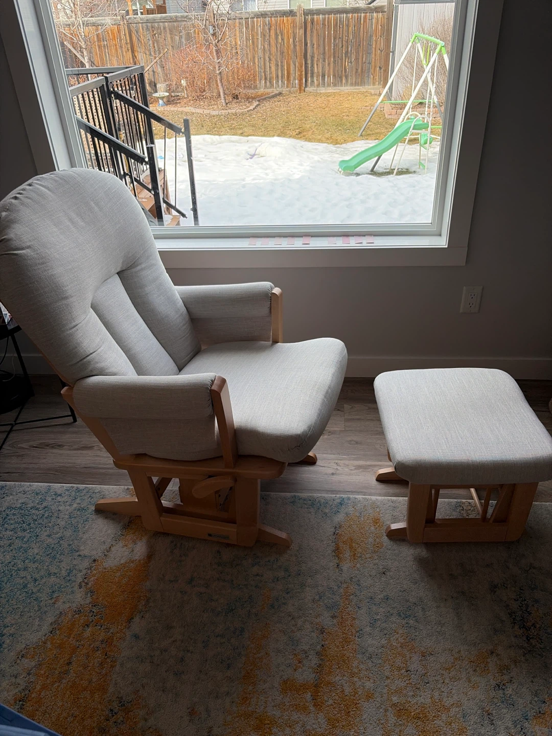 Glider with stool - photo 2
