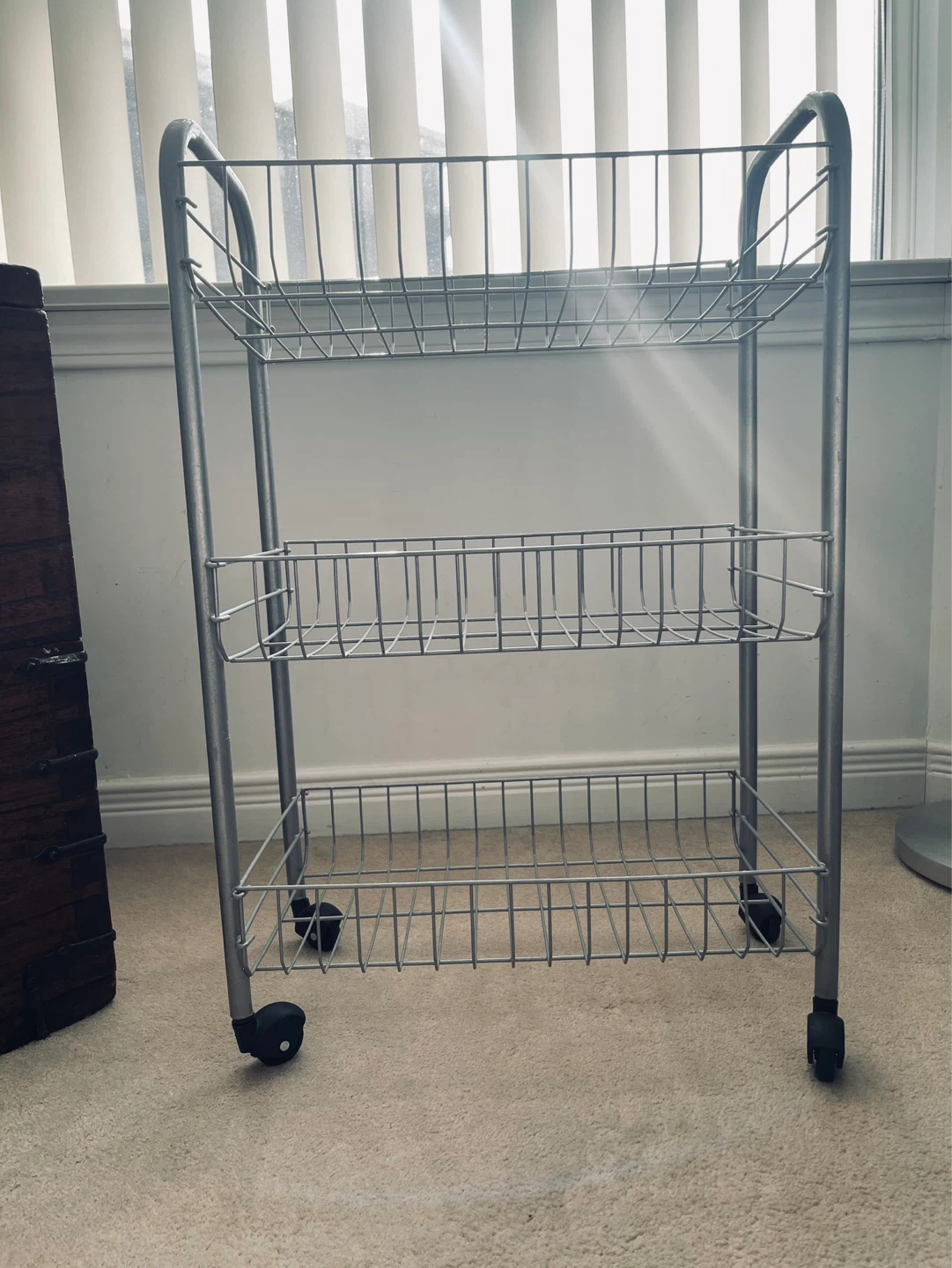 3-Tier Wire Rolling Cart - photo 3