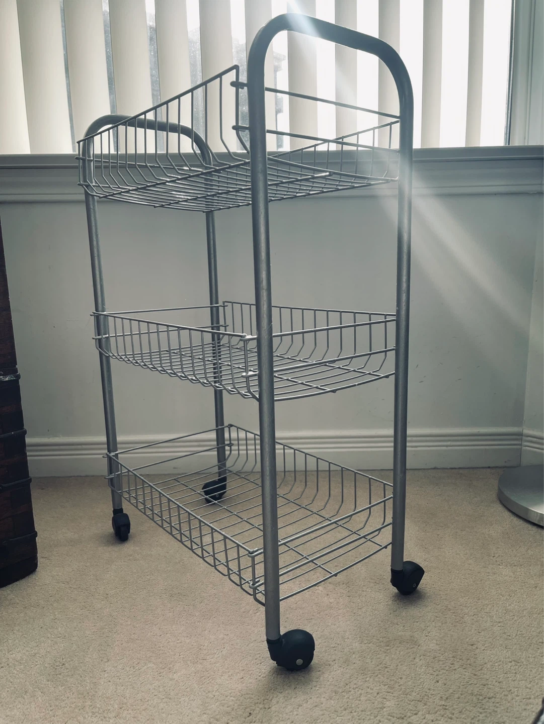 3-Tier Wire Rolling Cart - photo 4