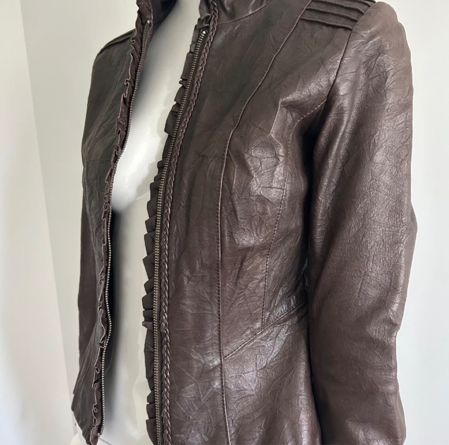 Brown Danier Leather Jacket - photo 4