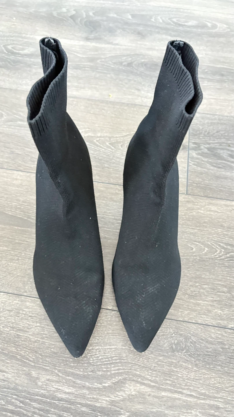 Zara Woman Black Sock Boots - Size 40 - photo 3