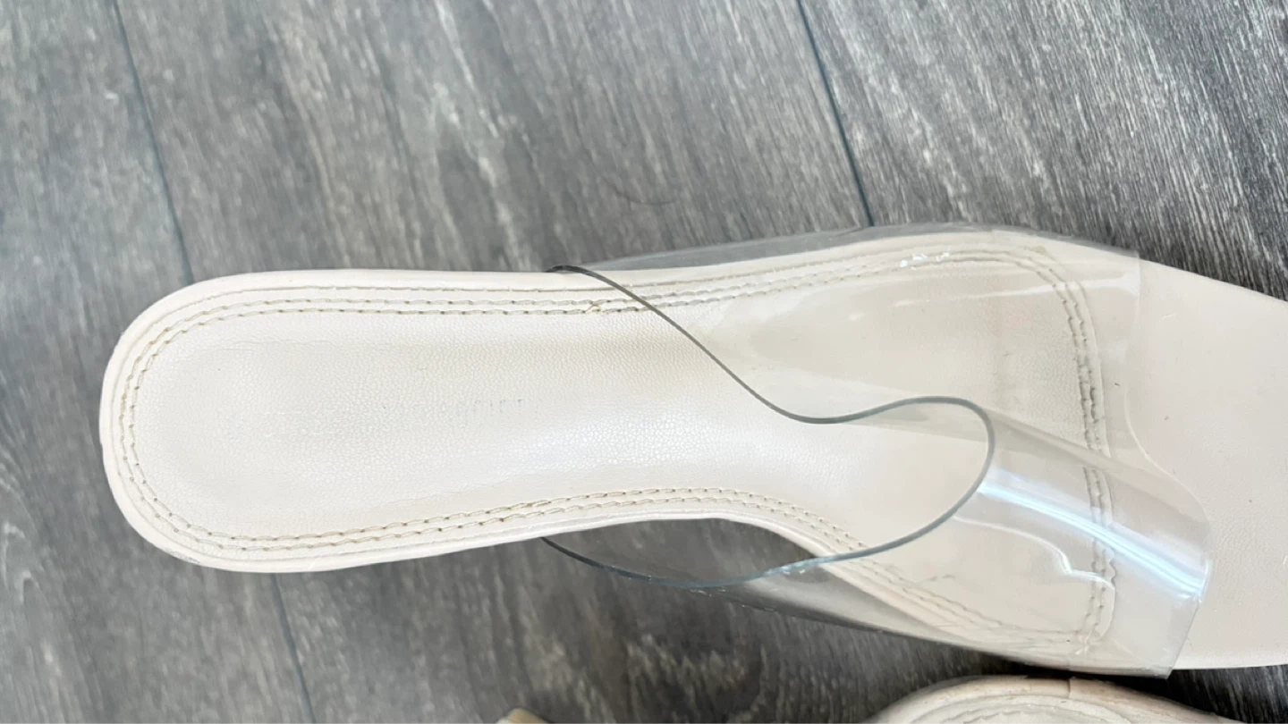 Streetwear Society Clear Strap Heeled Mules - photo 4