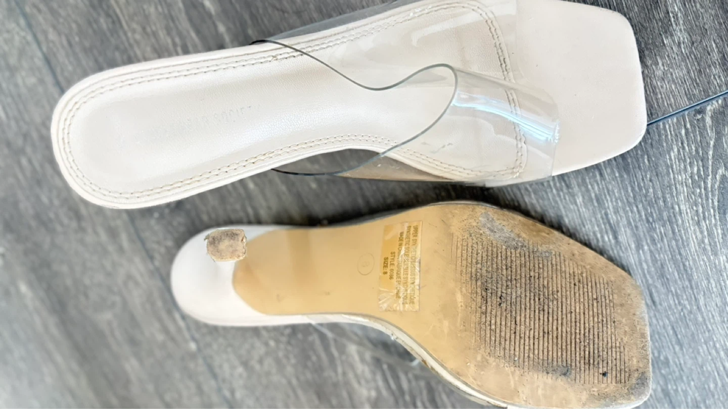 Streetwear Society Clear Strap Heeled Mules - photo 5