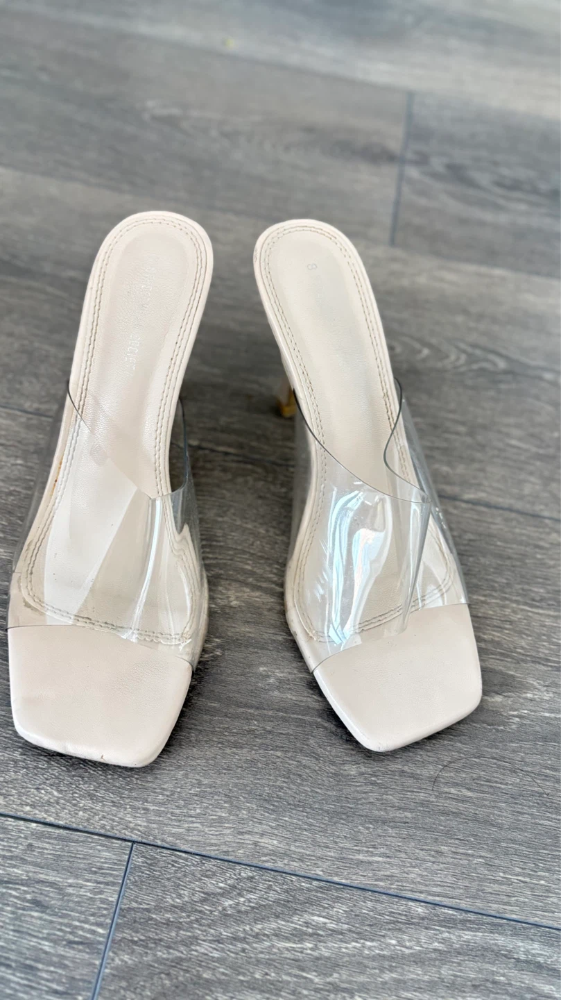 Streetwear Society Clear Strap Heeled Mules - photo 2