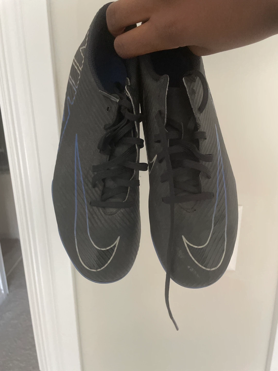 Nike Black & Blue Soccer Cleats