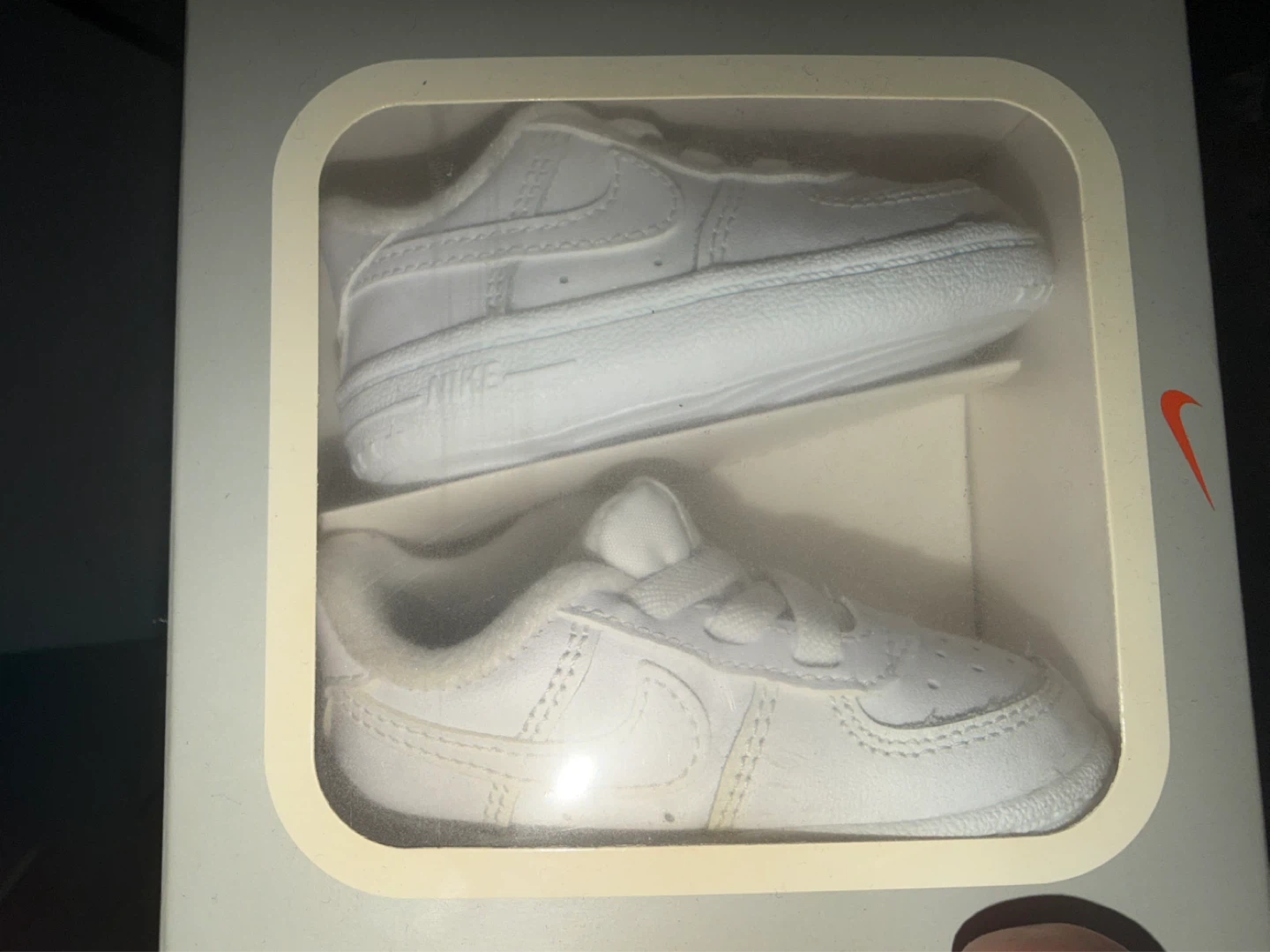 Nike Air Force 1 Crib Shoes - White