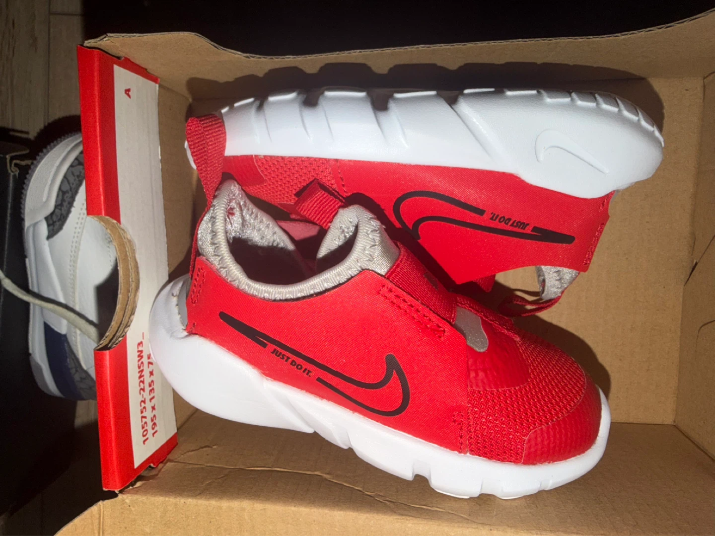 Nike Toddler "Just Do It" Red Slip-On Shoes