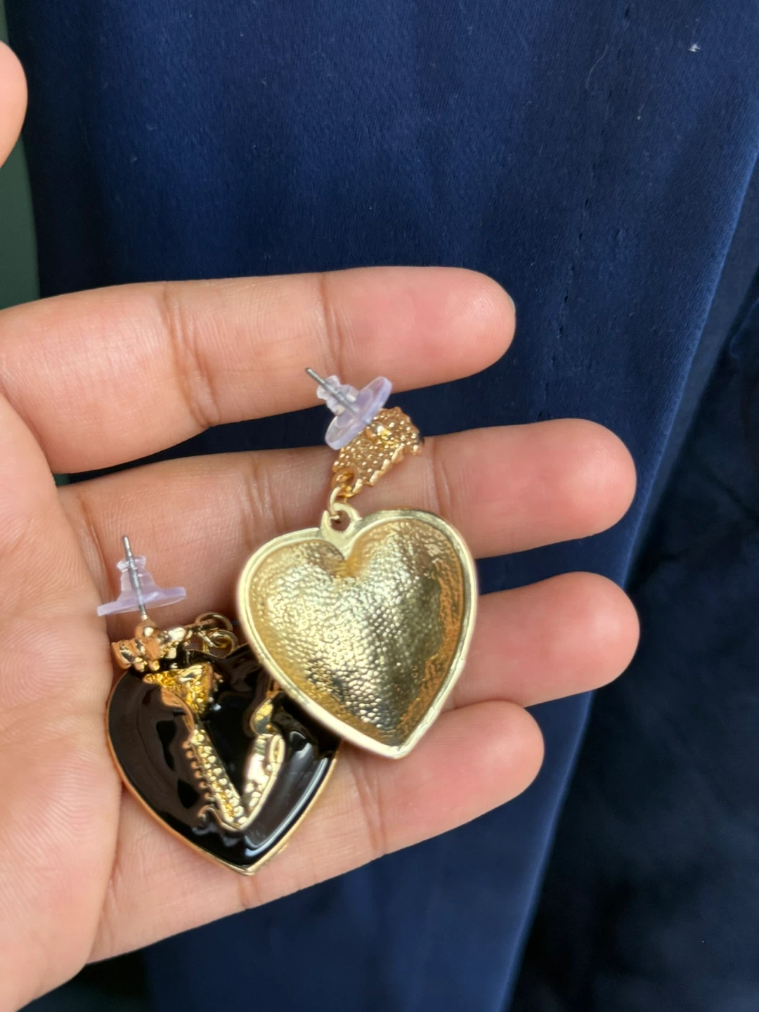 Gold plated heart shape Luxury Earrings - photo 3