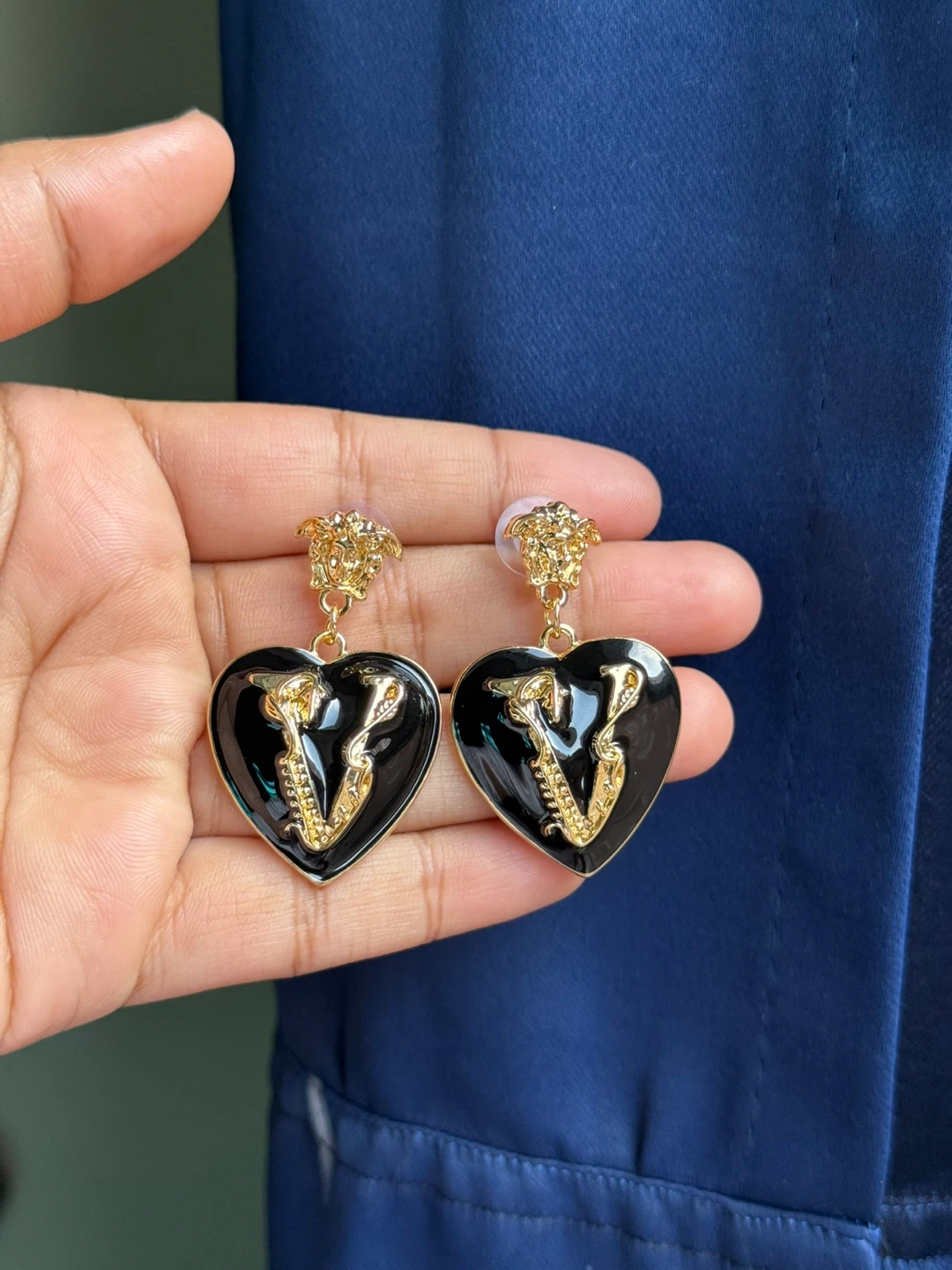 Gold plated heart shape Luxury Earrings - photo 2