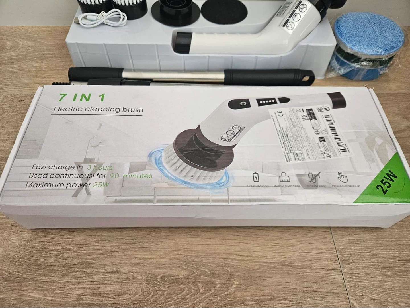 Electric spin scruber - 7 in 1 - brand new - photo 2