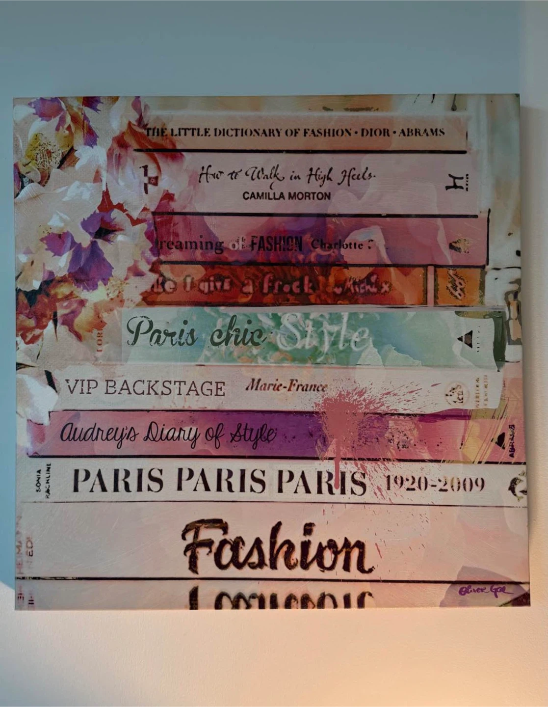 Fashion Books Canvas Wall Art