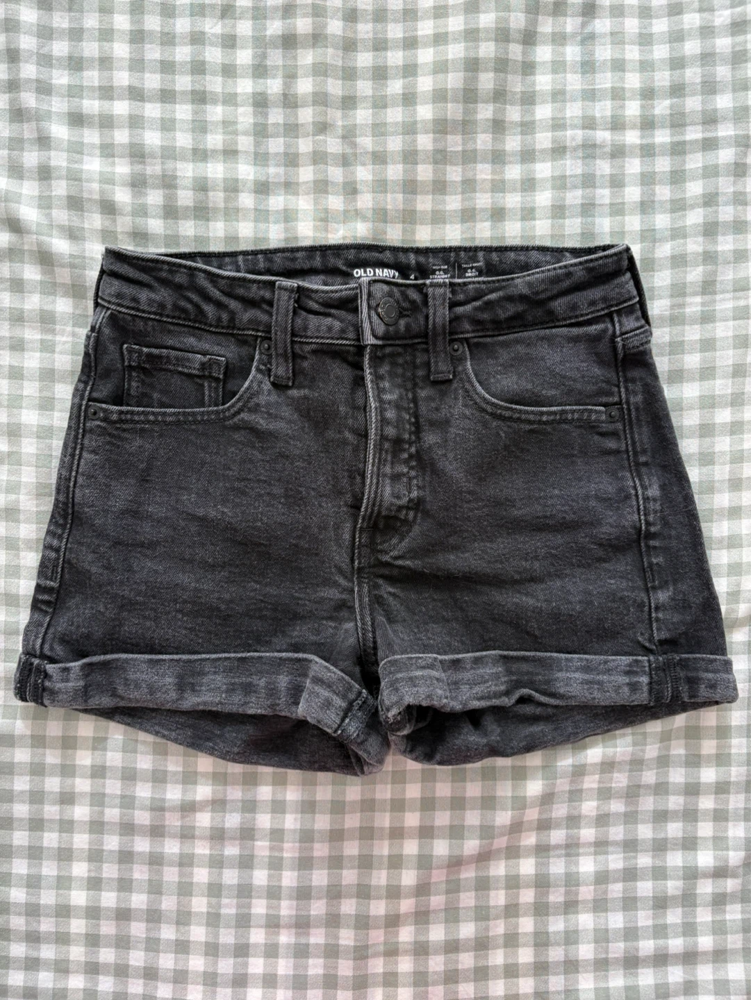 Black Denim Shorts (Size 4)