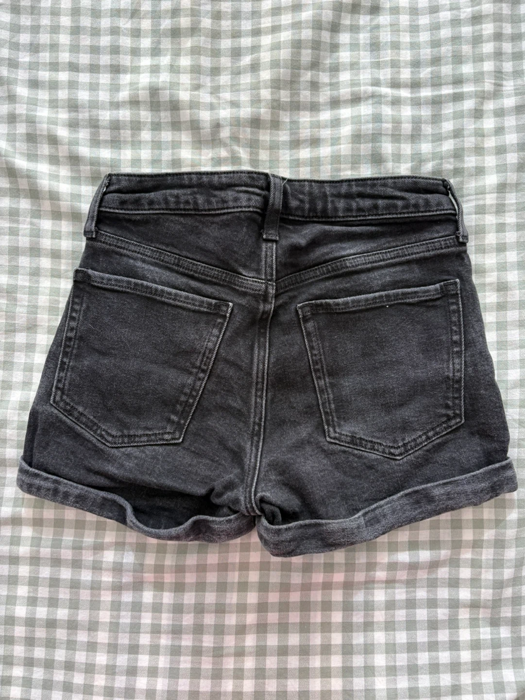 Black Denim Shorts (Size 4) - photo 2
