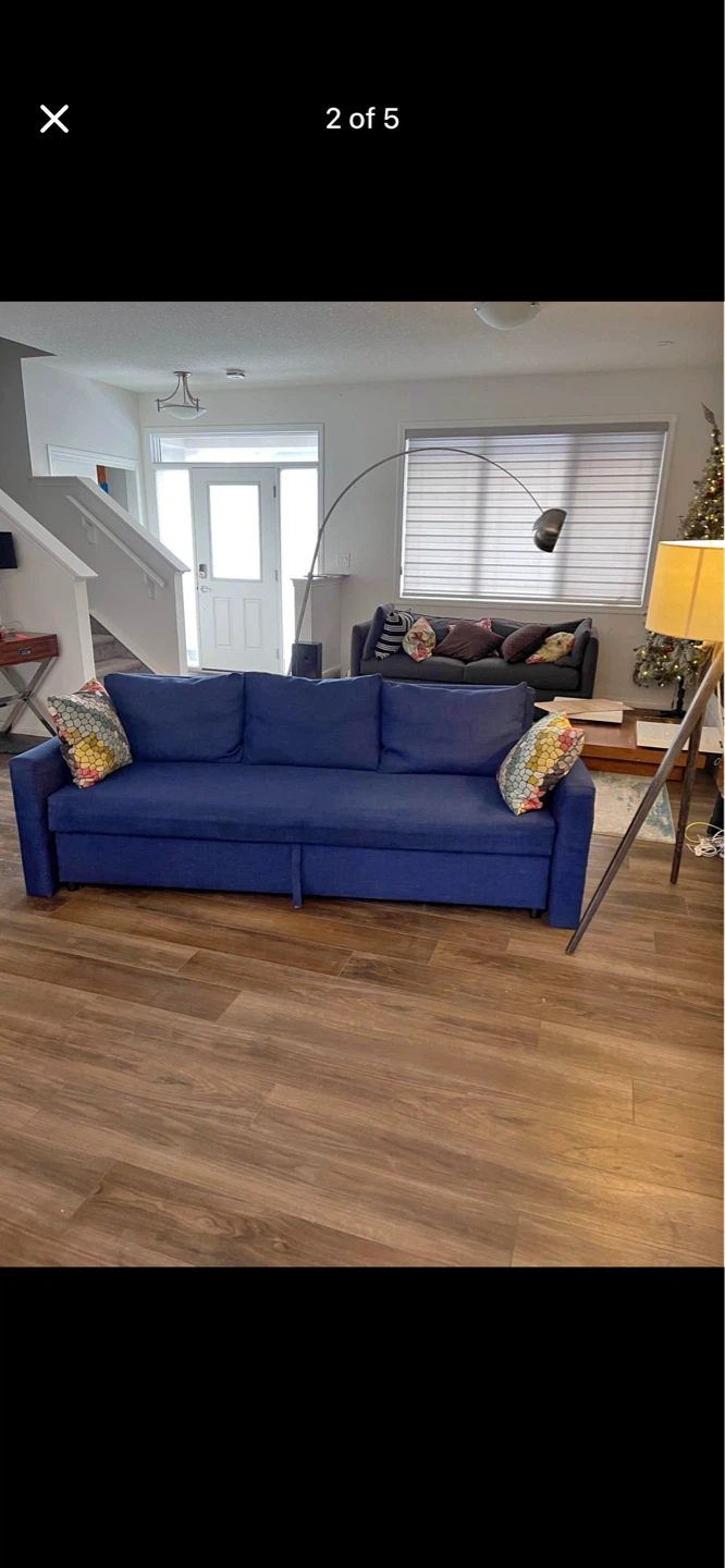 Beautiful Blue (king) SOFA BED