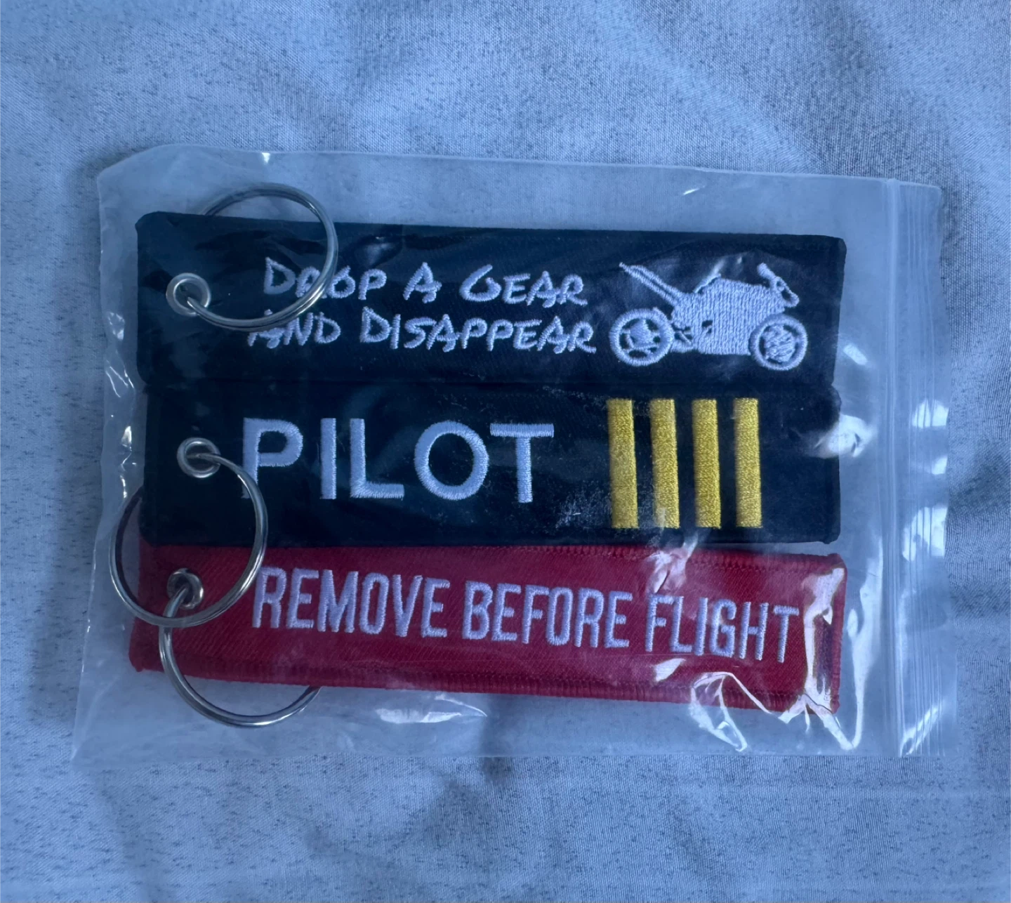 Embroidered Keychain Bundle - 3pc