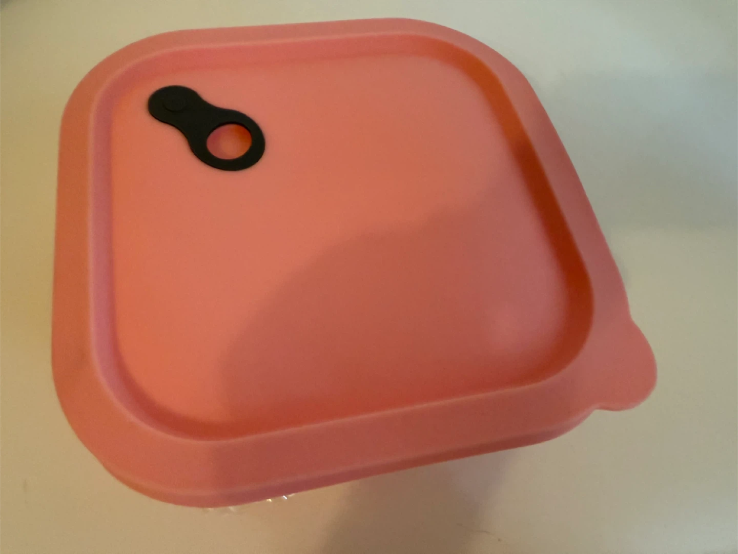 Glass Food Storage Container with Pink Lid - photo 2