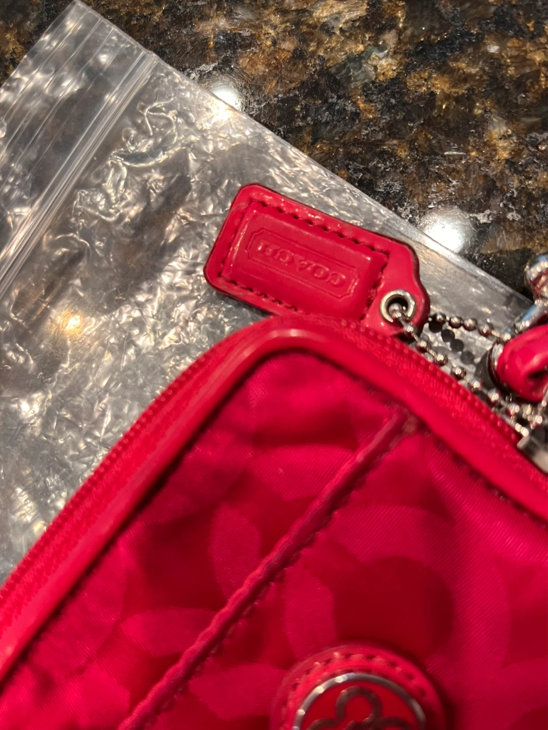Coach Red Wristlet Clutch - photo 2