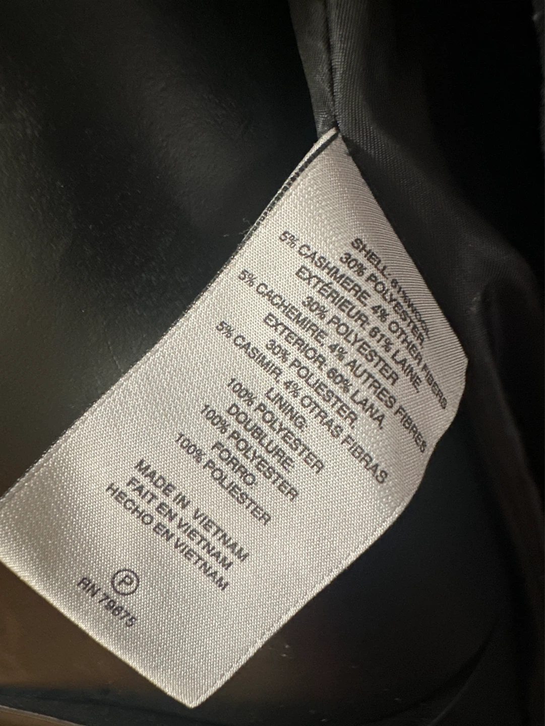 Black Wool Blend Coat - photo 3