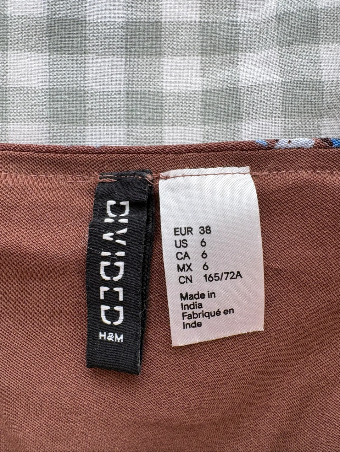 H&M Brown Floral Mini Skirt (Size 6) - photo 3