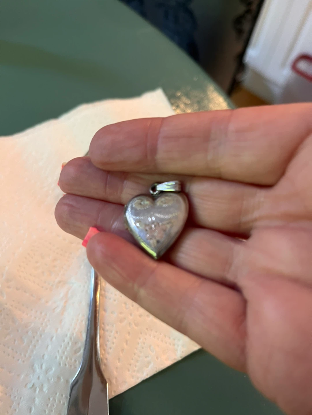 Vintage Heart-Shaped Locket Pendant