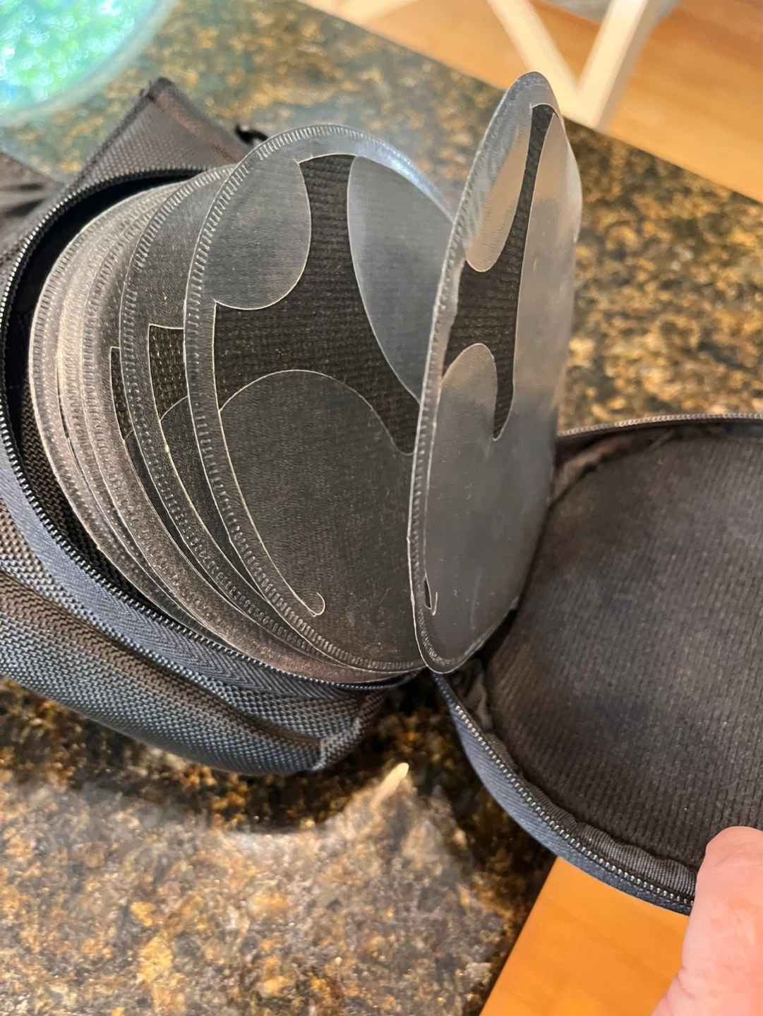 Black CD Holder Case with Strap - photo 3