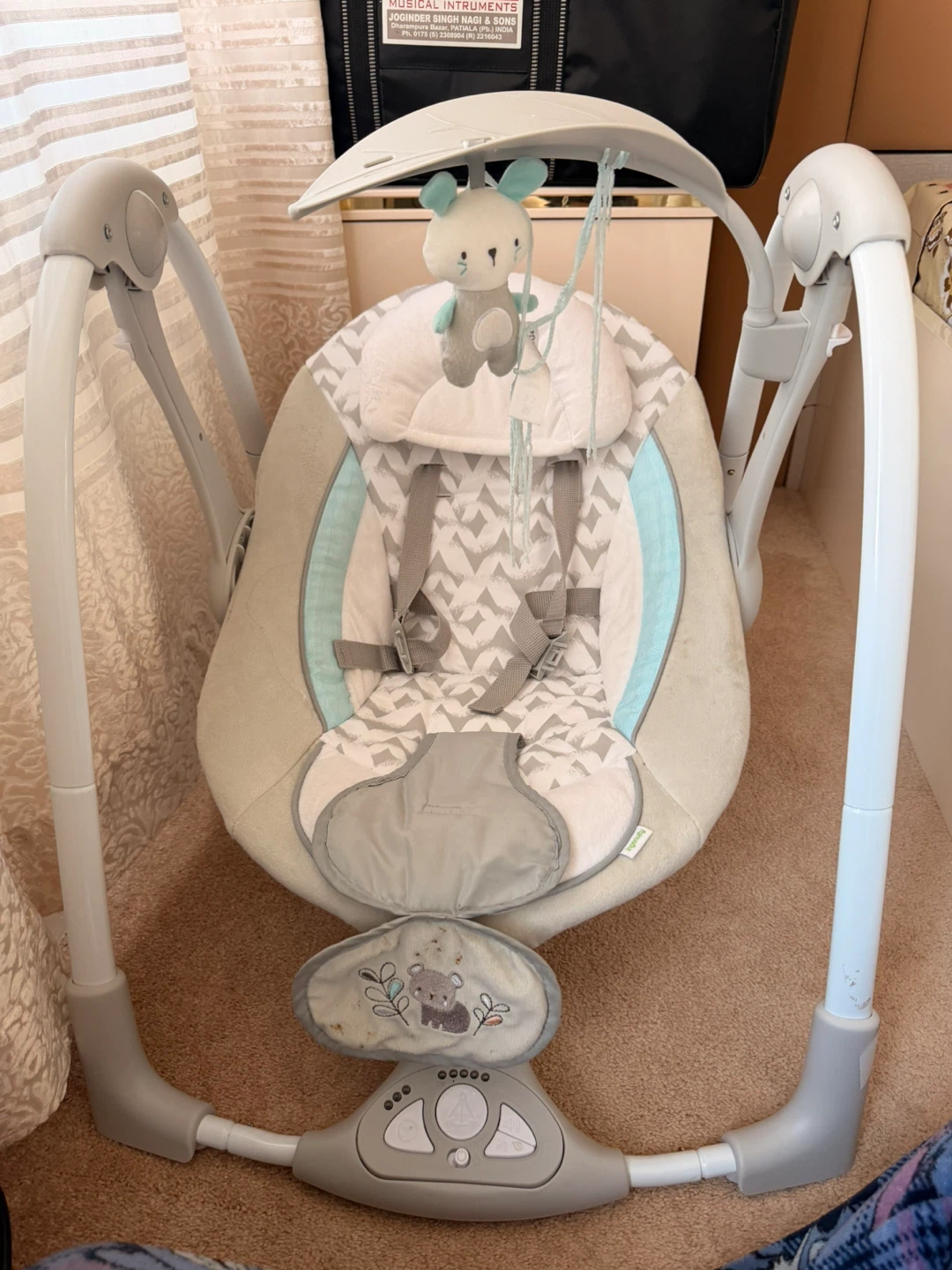 Infant Swing with Plush Toy
