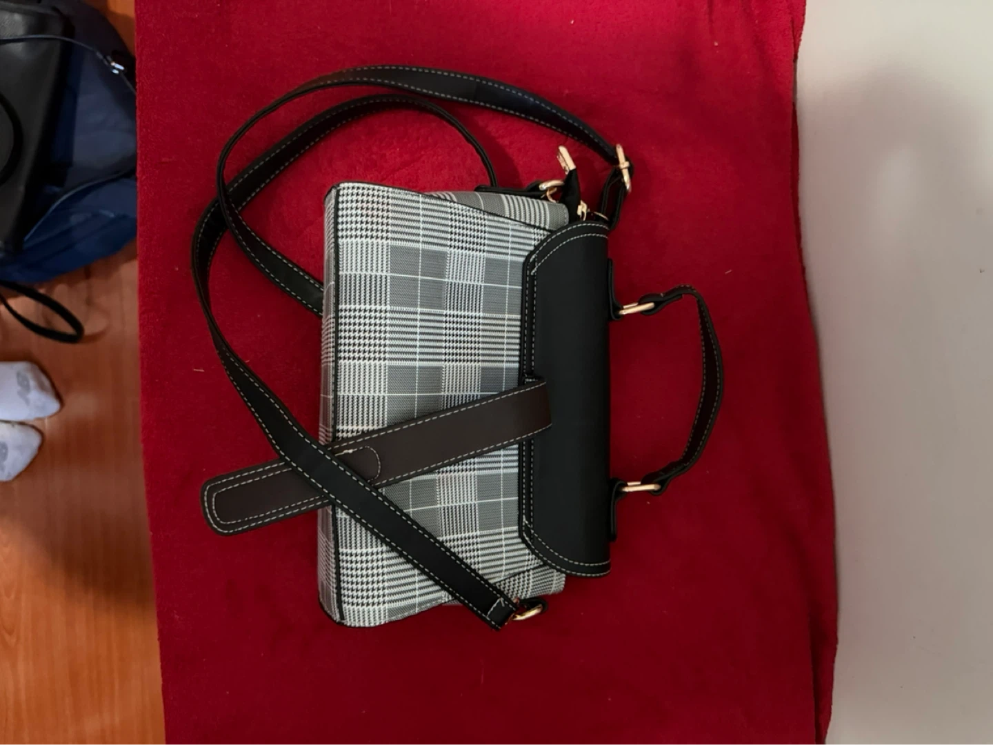 Women's Plaid Crossbody Handbag - photo 5