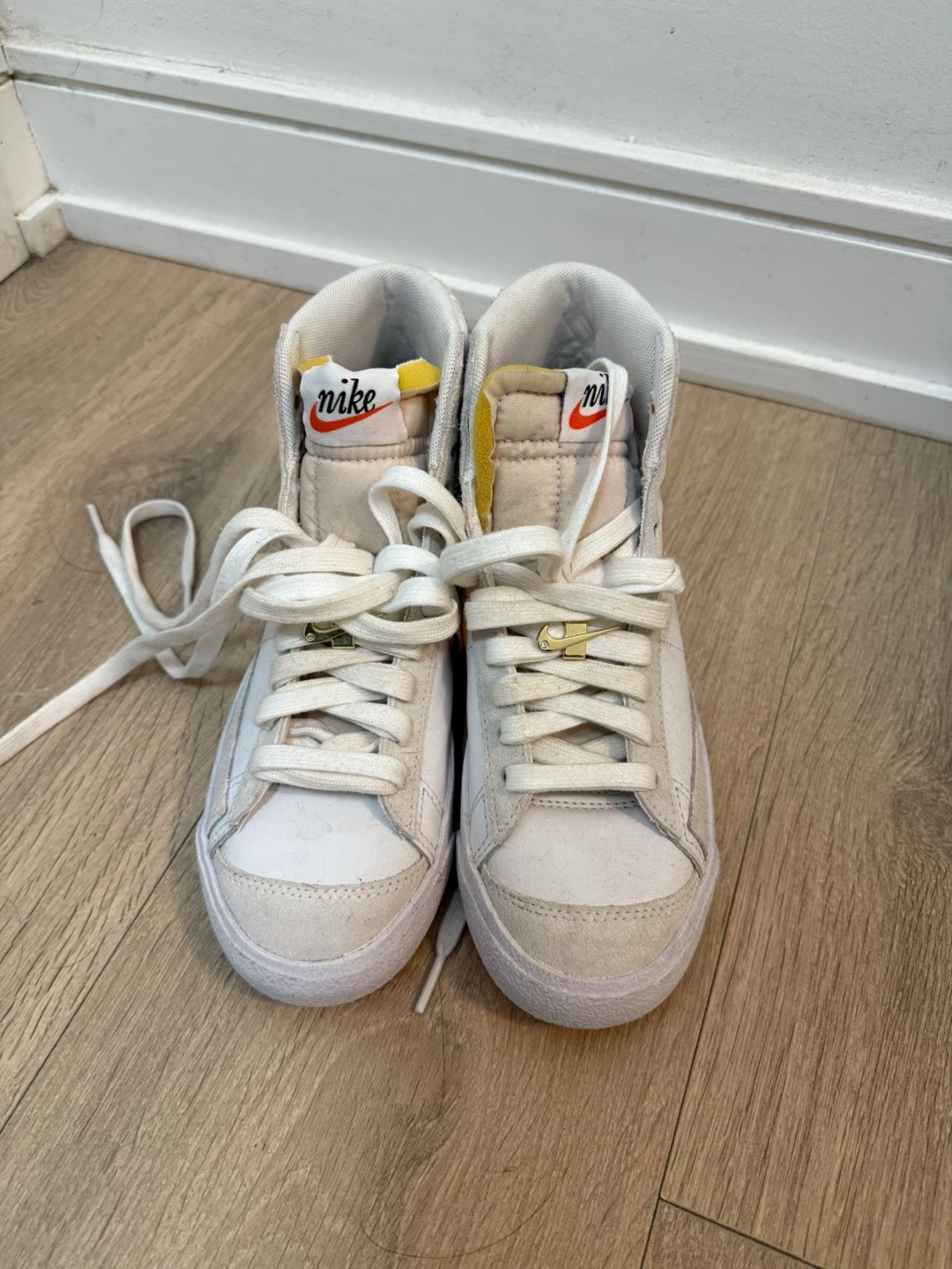 New - Nike Blazer Mid '77 Vintage White Orange Sneakers - photo 2