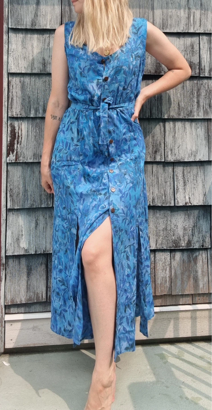 Long blue dress - photo 2