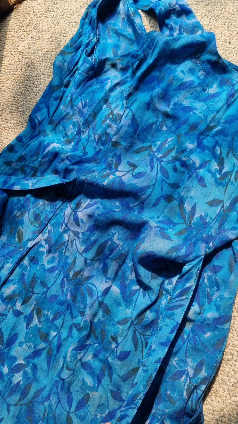 Long blue dress - photo 5