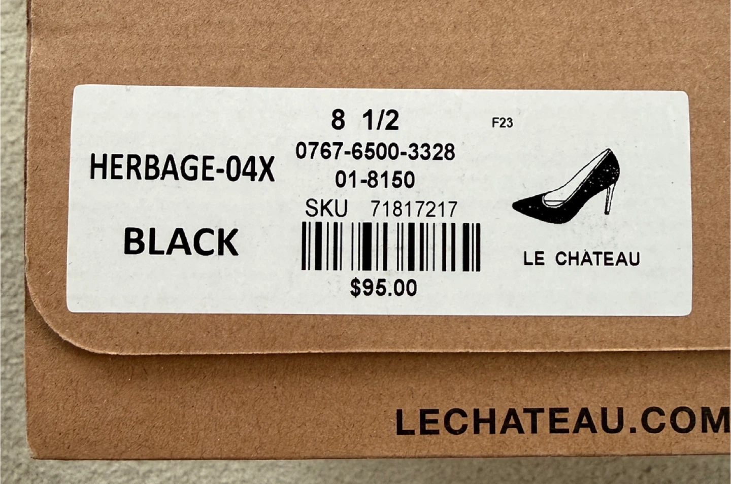 Le Chateau Black Embellished Heels Size 8 1/2 - photo 3