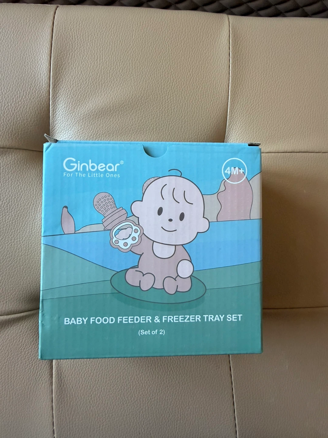 Baby food feeder and freezer tray set