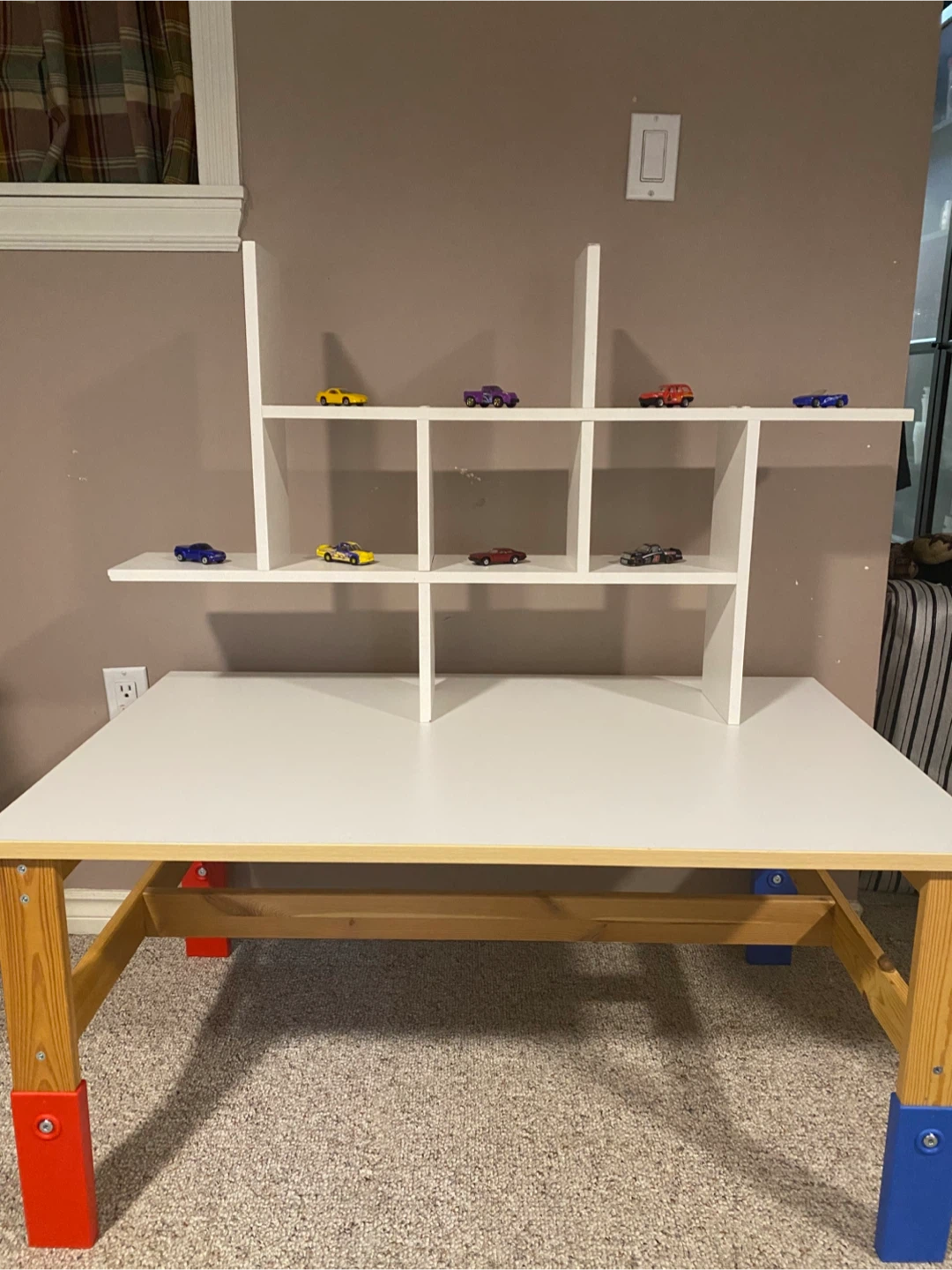 white desk shelving/ wall shelves x2(delivery available)