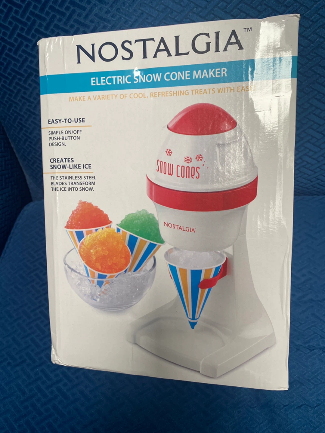Nostalgia Electric Snow Cone Maker & Syrups