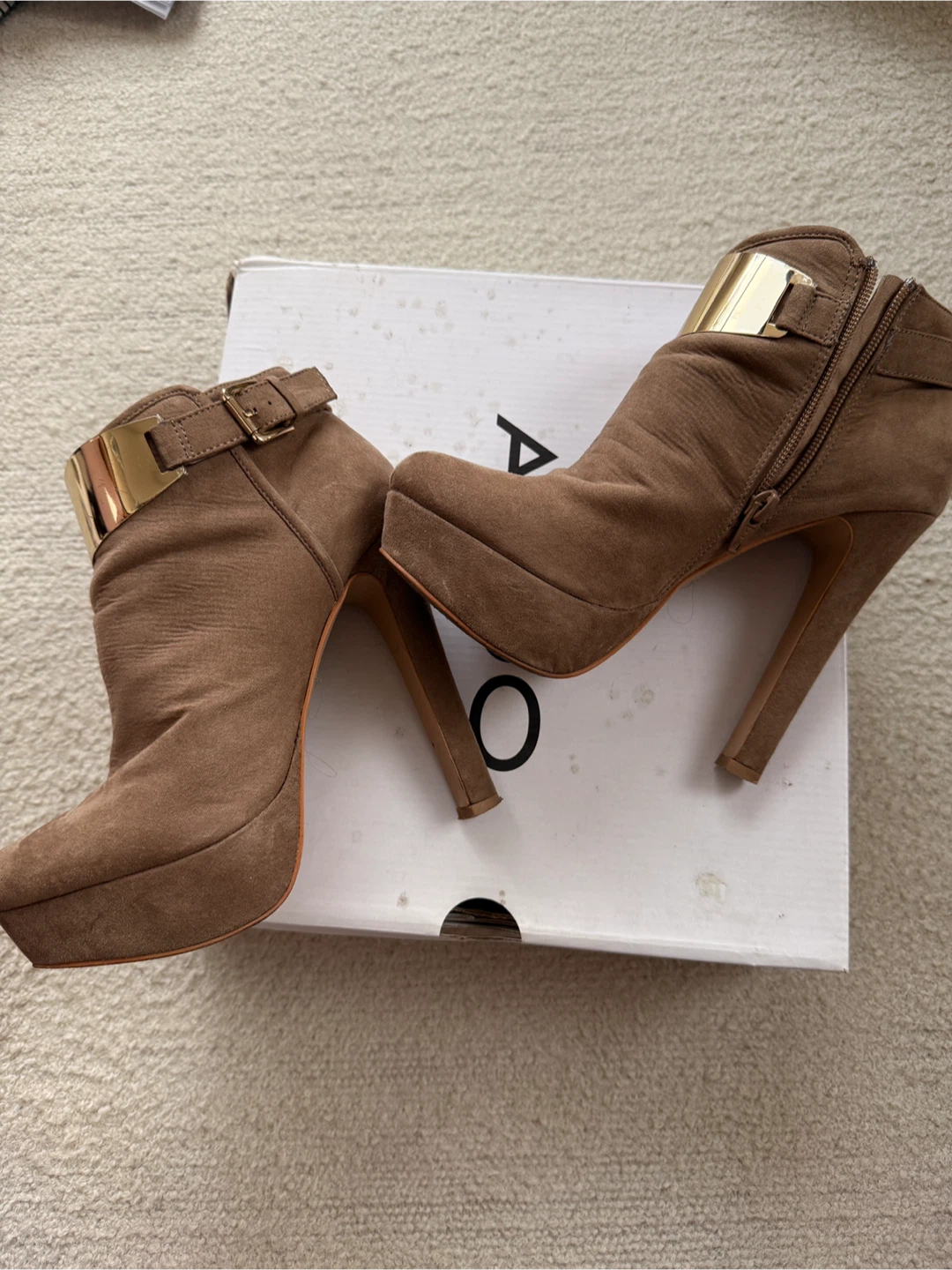 ALDO KREPELA Ankle Boots - Brown Suede - photo 2