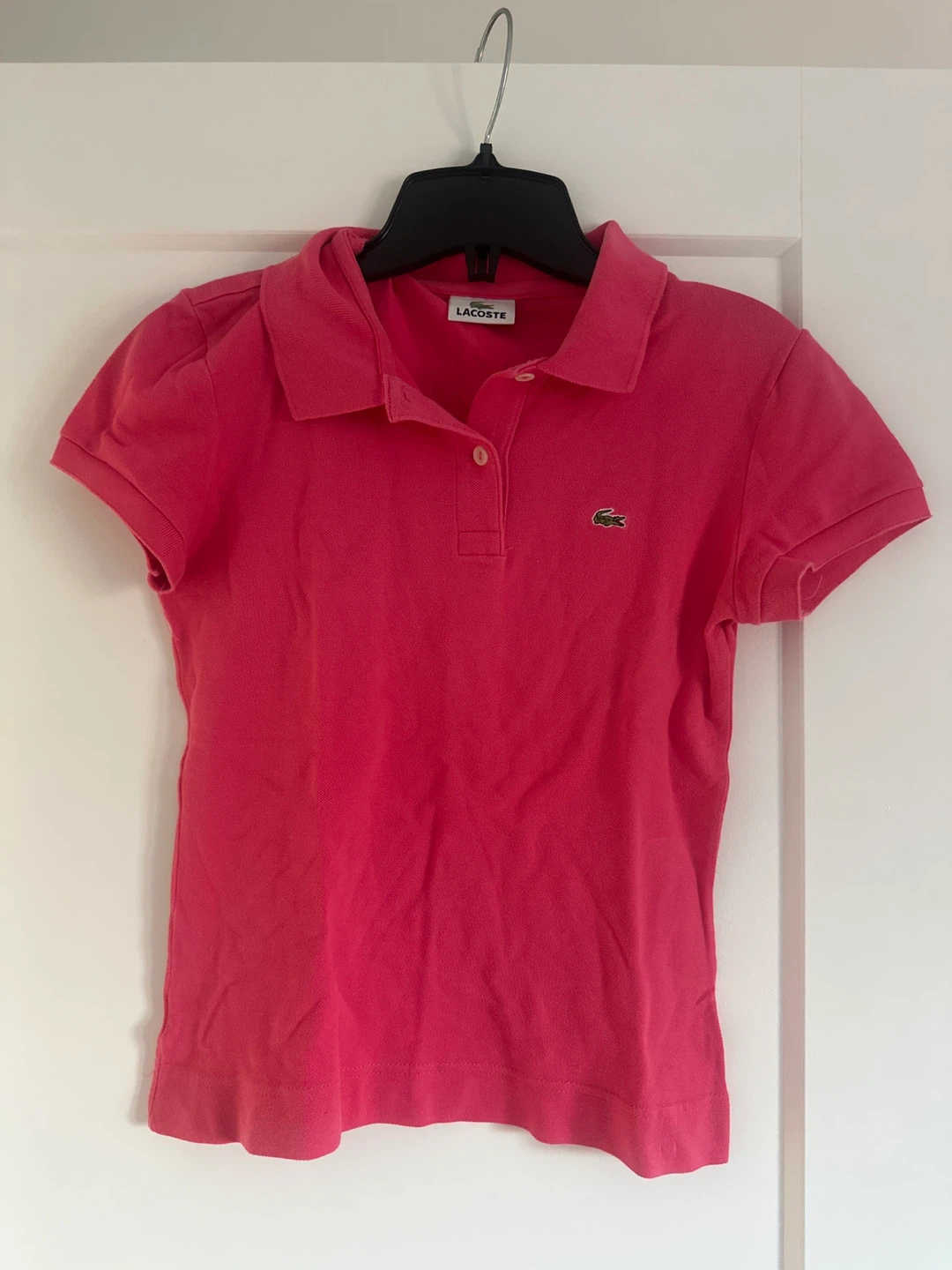 Lacoste Pink Polo Shirt Size 38
