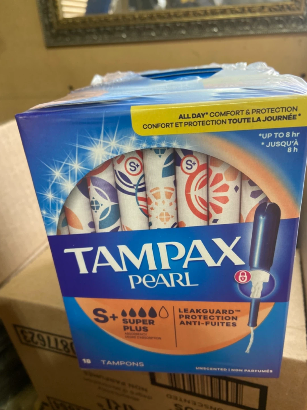 Tampax Pearl Super Plus Tampons, 18 count