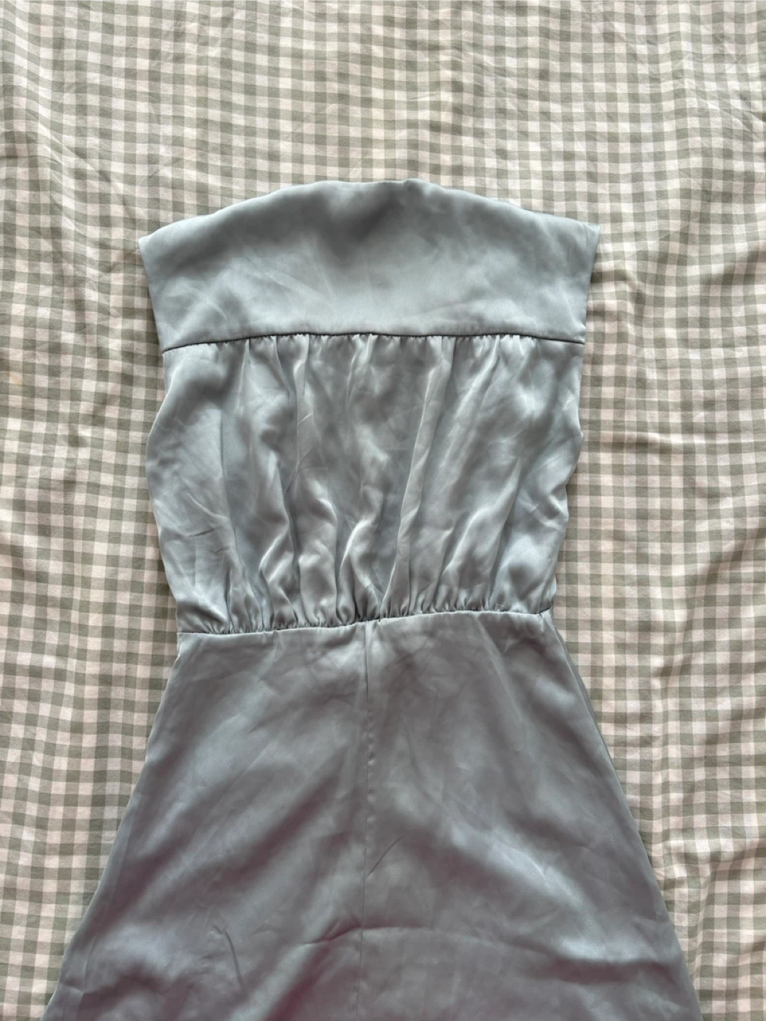 Light Blue Ruched Dress (Size XS) - photo 2