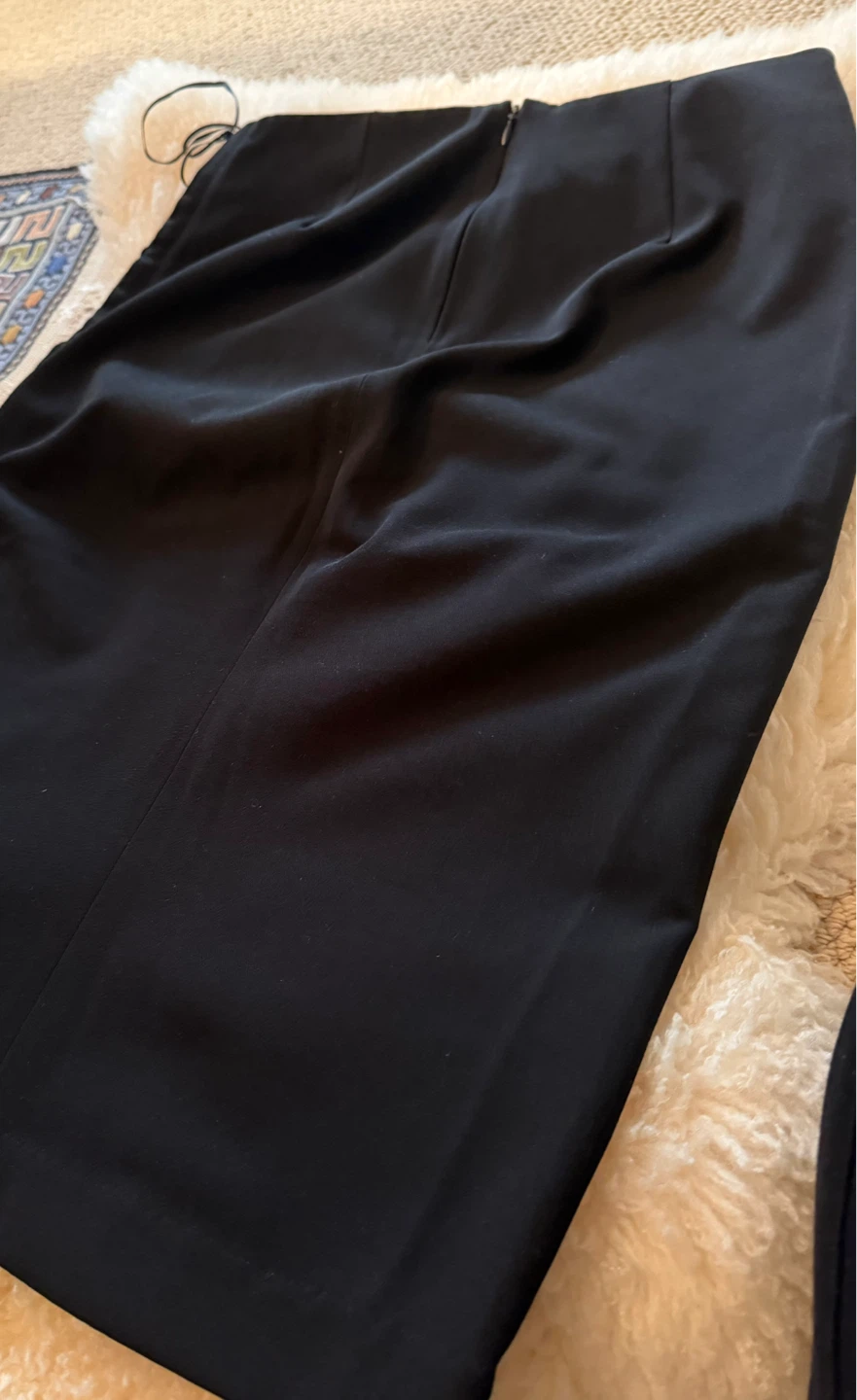 Black  midi pencil Skirt - photo 3