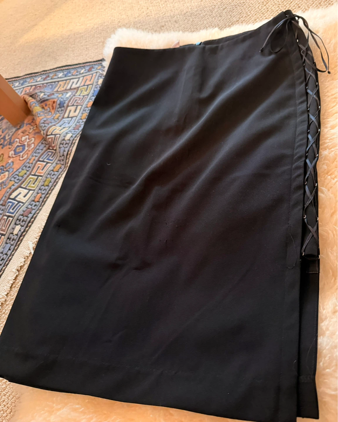 Black  midi pencil Skirt - photo 2