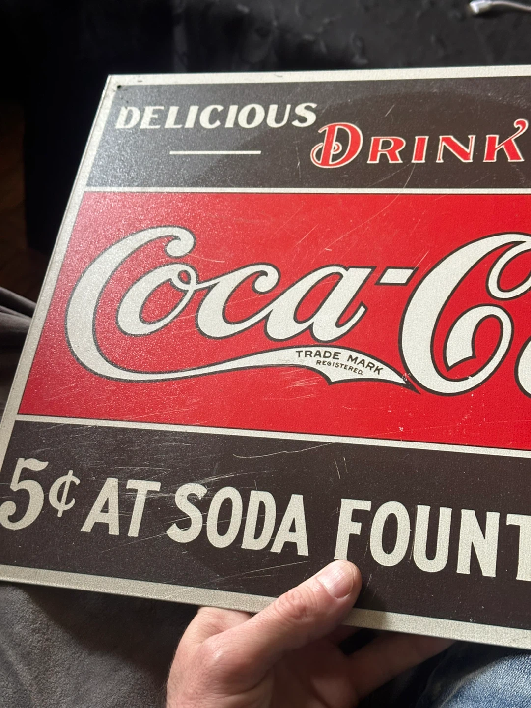 Reproduction Metal Coca Cola Sign - photo 3