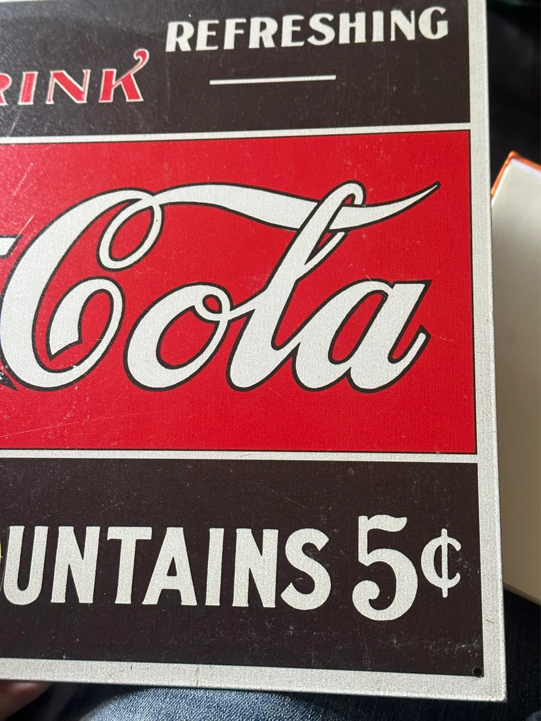 Reproduction Metal Coca Cola Sign - photo 2