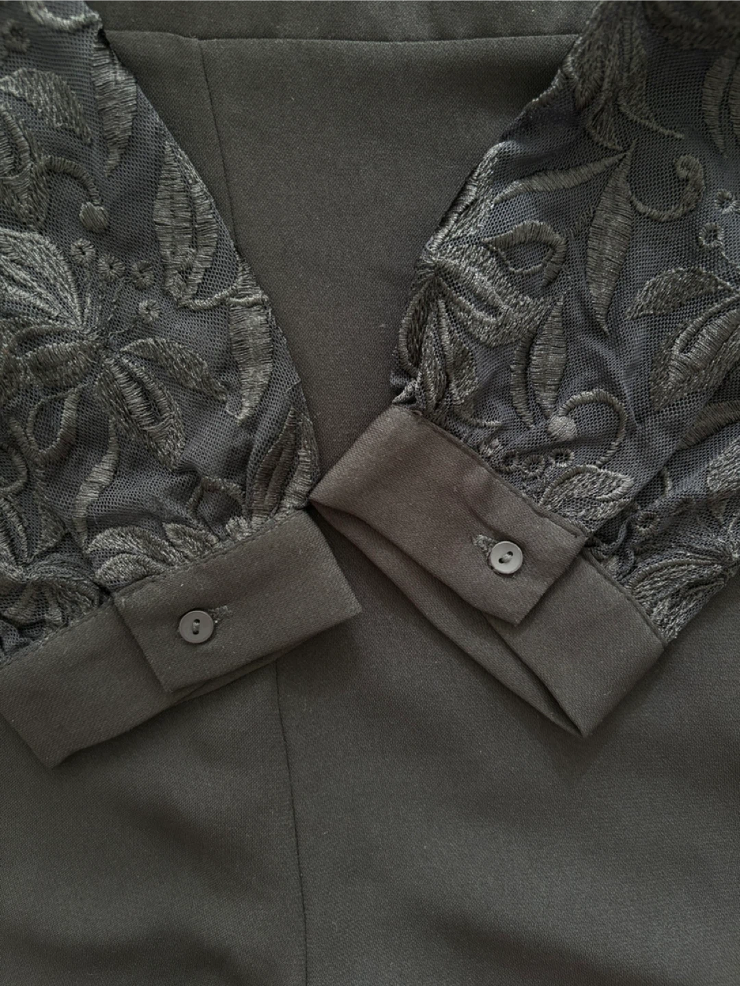 Black Lace Short Romper (Size S) - photo 2