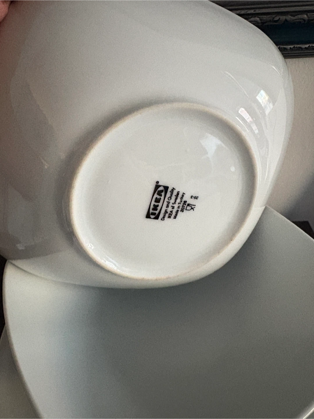 IKEA White Porcelain Plate & Bowl Set (for 6) - photo 3