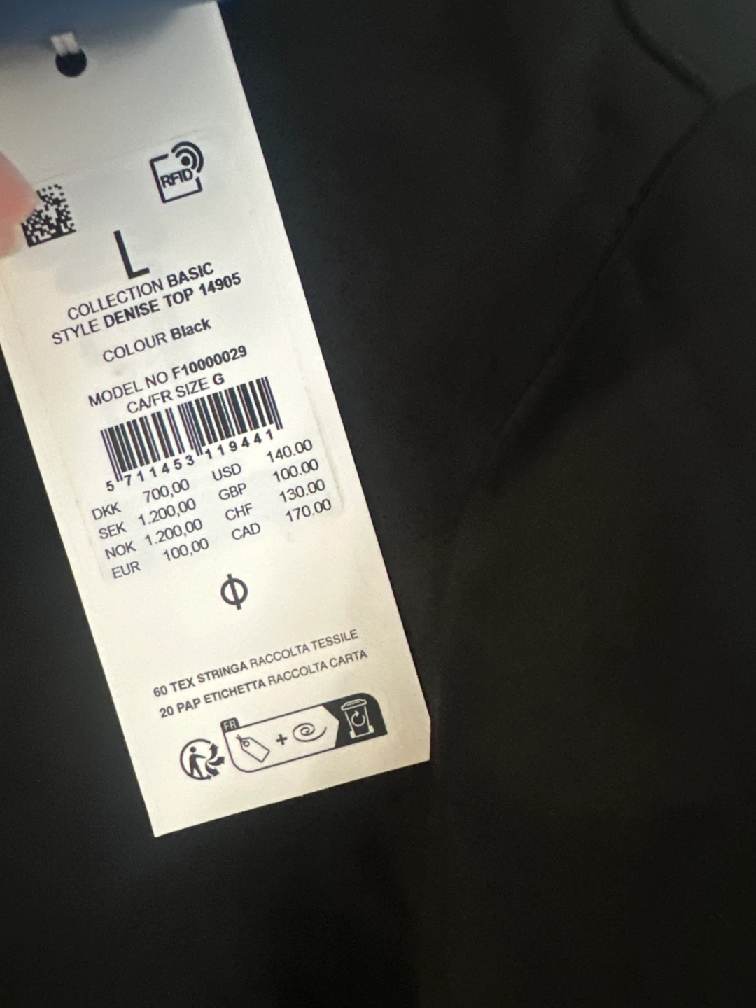 Samsøe & Samsøe Black Viscose Top - Size L - photo 4