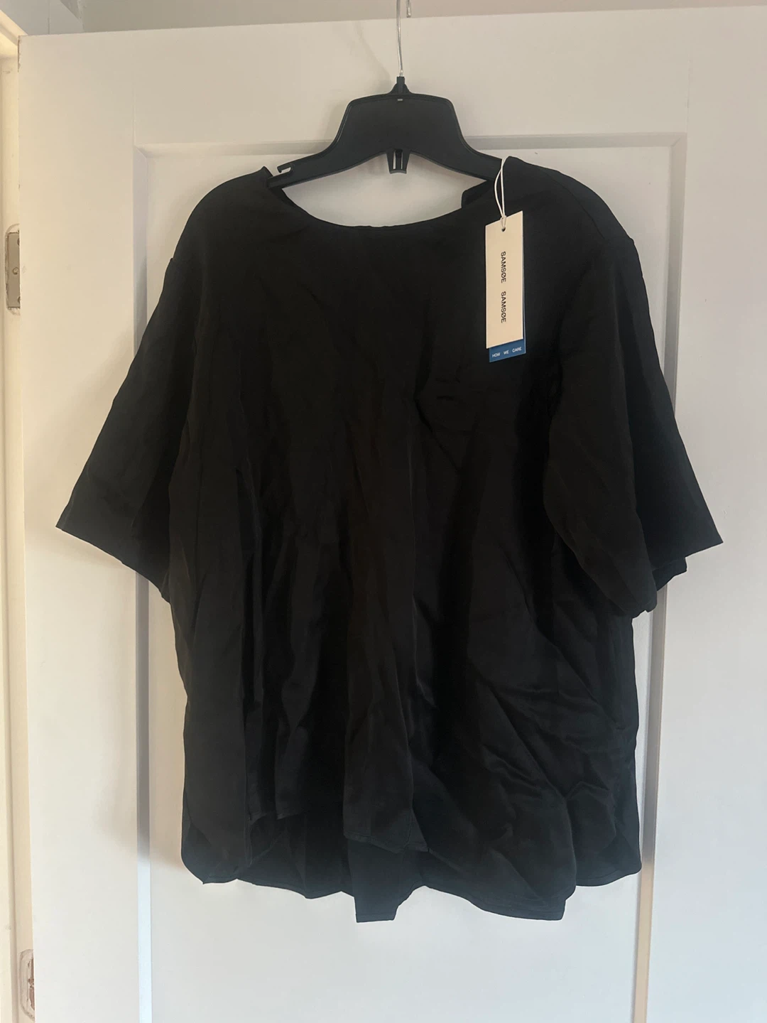 Samsøe & Samsøe Black Viscose Top - Size L
