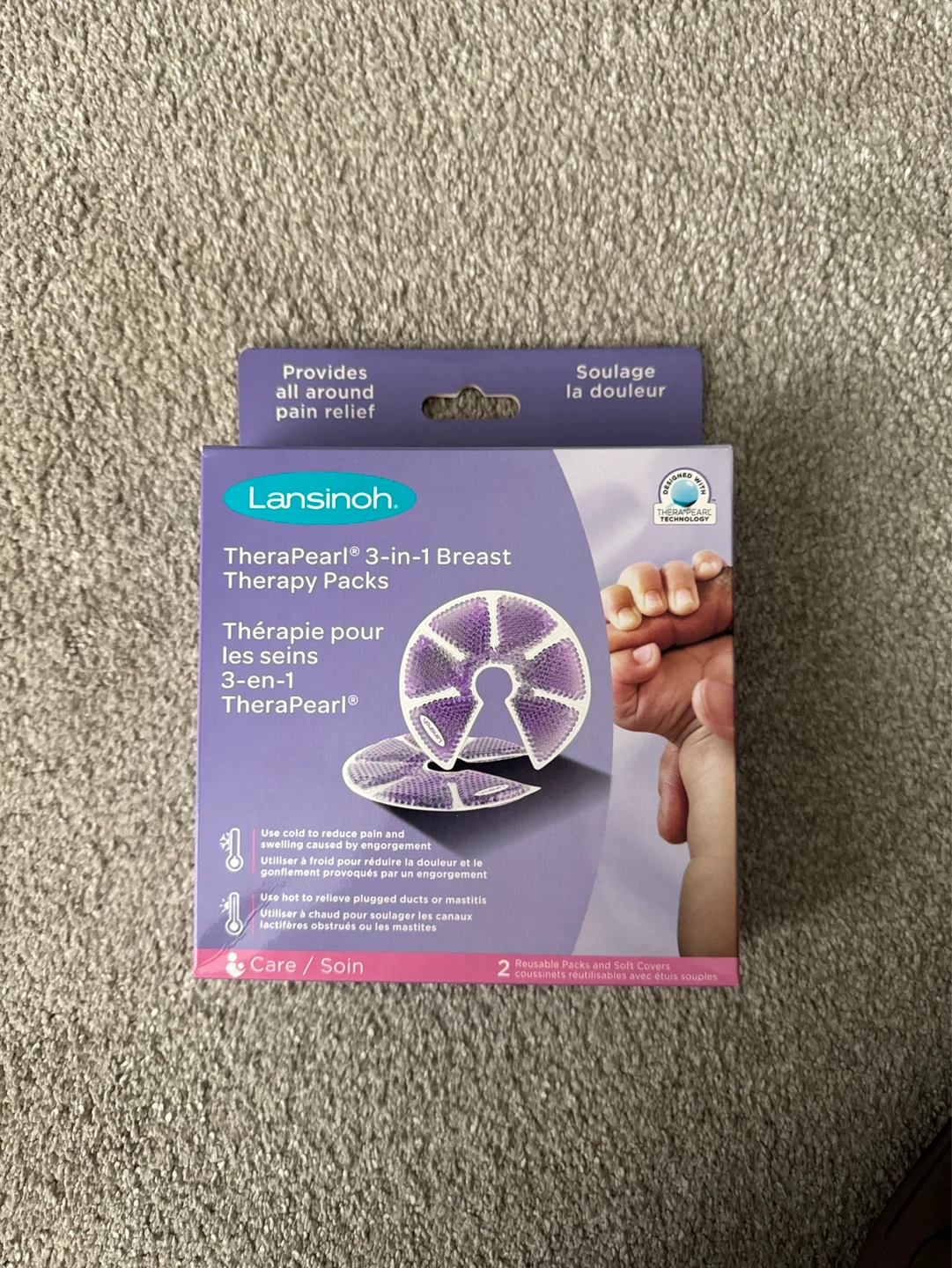 BN Lansinoh TheraPearl 3-in-1 Breast Therapy Packs