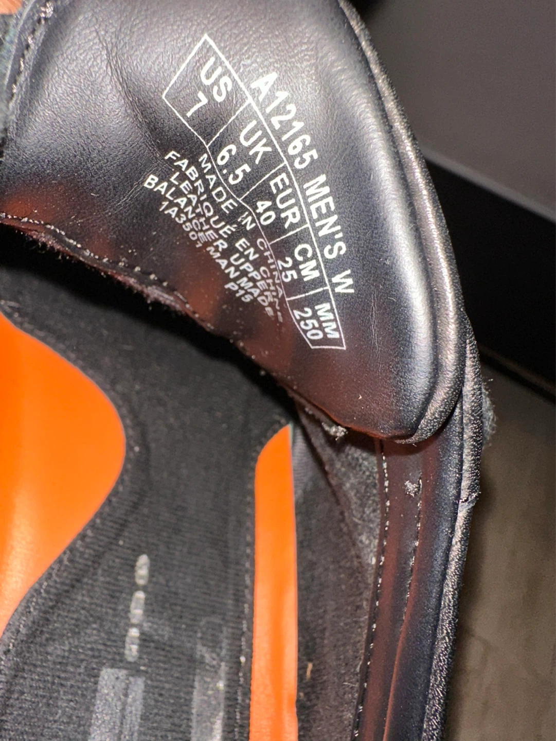 Men's Black Leather Dress Shoes Size 7 - photo 2