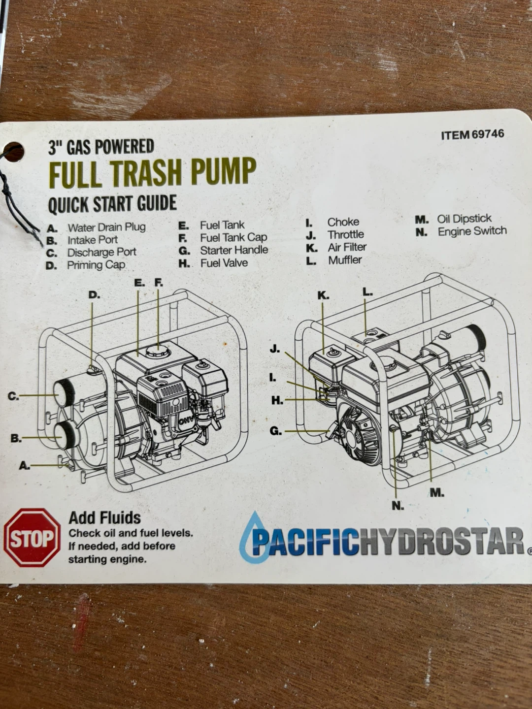 Pacific Hydrostar 3" Full Trash Pump - photo 2
